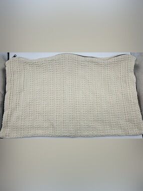 Pottery Barn Cream Waffle Pillow Sham